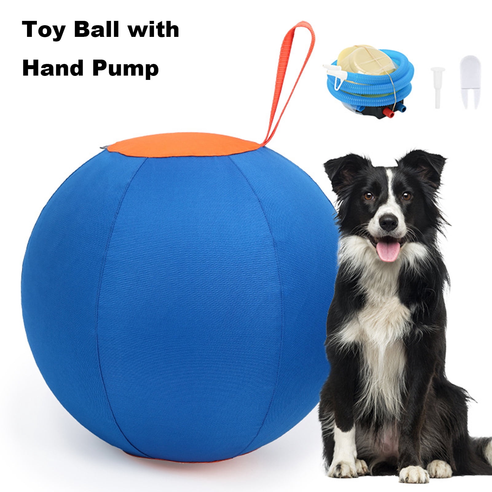 Eisoary Herding Dog Balls Horse Ball Toy Thickened Anti-Burst Ball Scratch-Resistant Training Ball Stimulates Senses Confidence Toy for Horses Cattle Dogs Blue