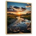 thumbnail image 2 of Designart "Peach Green Montana horizon" Montana Floater Framed Canvas Print, 2 of 7