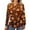 Orange, variant on TQWQT Plus Size Blouses for Women Cute Flowy Plus Size Tops Crewneck Long Sleeve Plus Top Dressy Casual Floral Graphic Tees Loose Fit Fall Outfits Blue XL