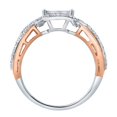 thumbnail image 3 of Blush Entwine 0.65 Ct 10K Gold Diamond Ring, 3 of 4