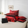 thumbnail image 4 of Erosebridal Geometric Hexagon Bedding Sets Twin Size,Gradient Comforter Sets with Sheets,Neon Decor,Reversible,Breathable,7-Piece, 4 of 5