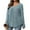 Light blue, variant on Zylanna Women's Pullover Sweaters, V-Neck Ribbed Knit Solid Color Long Sleeve Casual Tops for Women Army Green