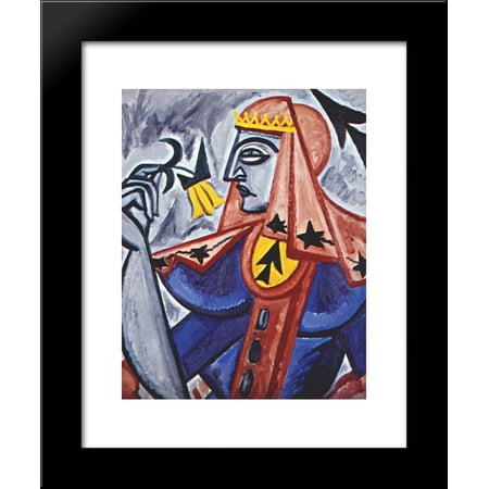 Queen of spades 20x24 Framed Art Print by Olga Rozanova