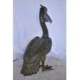 thumbnail image 4 of Nifao Pelican Standing and Looking Ahead Bronze Statue – Home Decor Sculpture, 27"L x 8"W x 22"H, 4 of 10