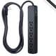 thumbnail image 1 of Protector contra sobretensiones GE Pro, cable negro de 6 salidas, 1560 julios y 8 pies, 1 of 8
