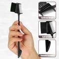 thumbnail image 3 of Unique Bargains Dual Comb Eyebrow Brushes for Women Eyelash Eyebrow Travel Makeup Tool Black 6.77" Length, 3 of 7