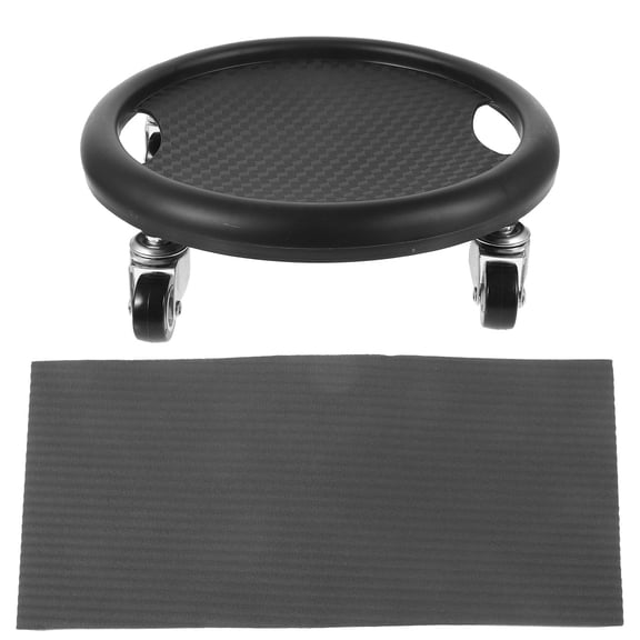 FOMIYES 1 Set Rolling Disc for Belly Training Black Abdominal Fitness Disc with Wide Movement Range