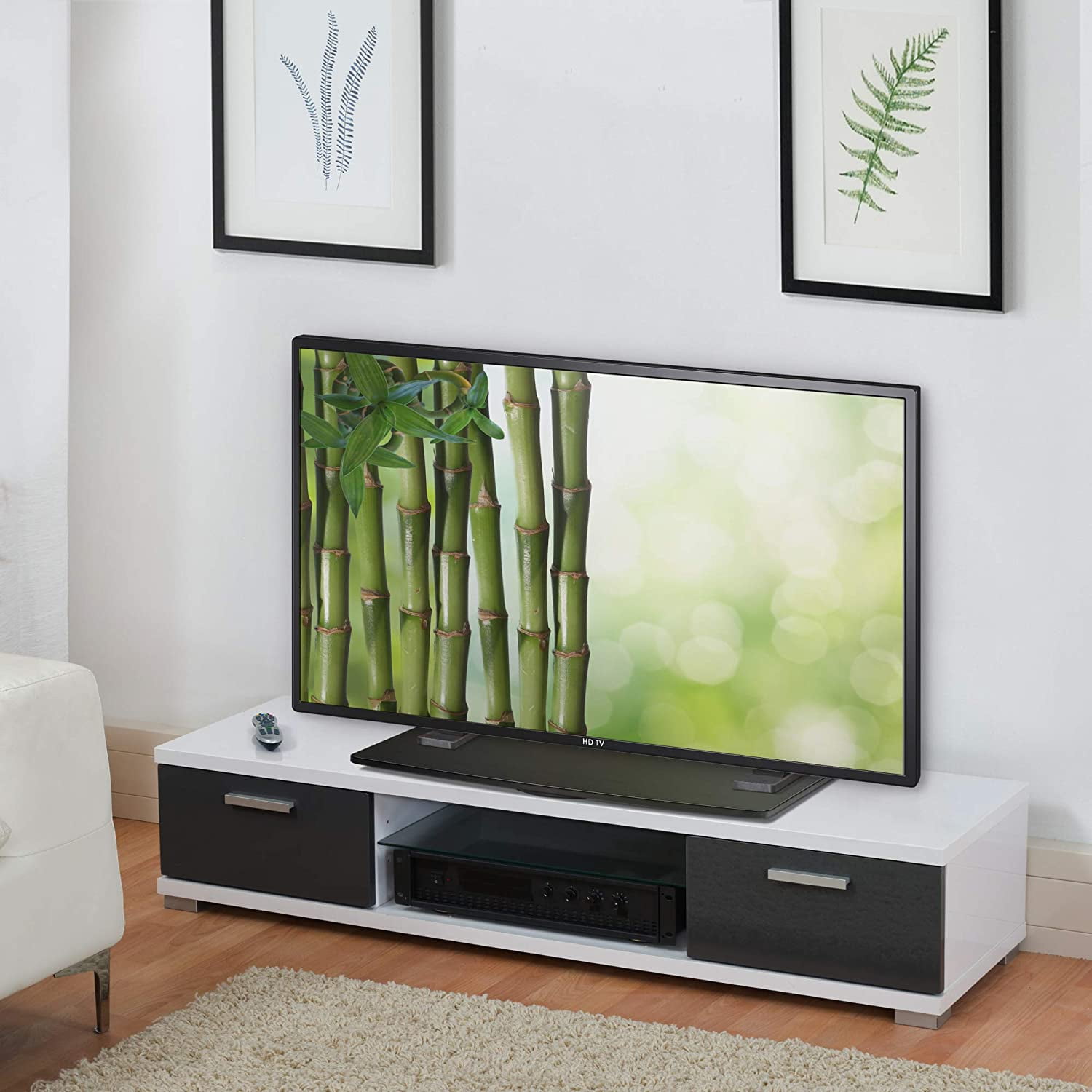 Prosumers Choice | Natural Bamboo Tv Swivel Stand For Ledlcd Tv 31 Inch ...