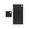 thumbnail image 7 of Hearth & Harbor Bath Towel Collection, 100% Cotton Luxury Set of 12 Multipurpose Wash Cloths - Black, 7 of 7