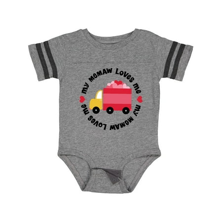 

Inktastic My Memaw Loves Me Gift Baby Boy or Baby Girl Bodysuit