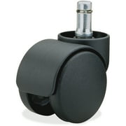 Master Caster, MAS65435, Safety Series Carpet Casters, Oversized Neck, 5/Set, 5 / Set, Matte Black
