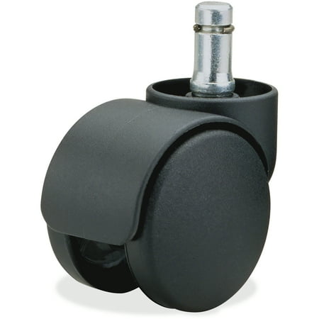 Master Caster, MAS65435, Safety Series Carpet Casters, Oversized Neck, 5/Set, 5 / Set, Matte Black