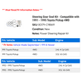 thumbnail image 2 of Steering Gear Seal Kit - Compatible with 1991 - 1995 Toyota Pickup 4WD 1992 1993 1994, 2 of 2