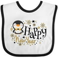 thumbnail image 3 of Inktastic Happy New Year with Cute Penguin Boys or Girls Baby Bib, 3 of 4