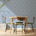 thumbnail image 5 of Tempaper Ornamental Tile Blue Peel and Stick Wallpaper, 20.5" x 16.5', 5 of 6