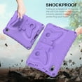 thumbnail image 2 of Allytechgroup iPad Mini 6 Case 8.3" for Kids, Butterfly Design Kids Friendly Shockproof Kickstand EVA Shoulder Strap Bumper Lightweight Case for Apple iPad mini 6th Generation, Lightpurple, 2 of 8