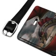 thumbnail image 2 of The Sentinel Dragon Viking Fantasy Rectangle Leather Luggage Card Suitcase Carry-On ID Tag, 2 of 8