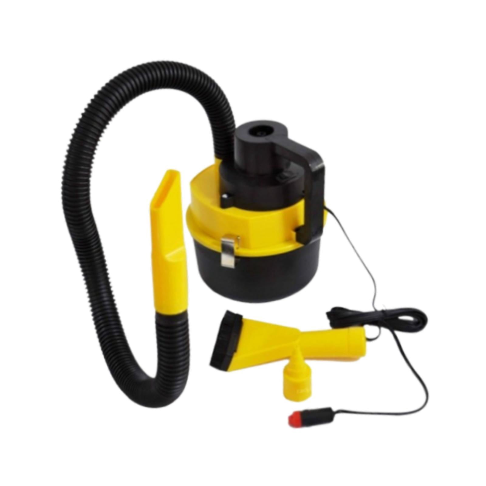Dickly Car Vacuum Cleaner Automotive Interior Cleaner Compact Portable Black and Yellow