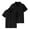 Black_002, variant on 2PC Polo Shirts Kids School Uniform Relaxed Fit Back To School Short Sleeve Button-Up T Shirts Comfy Solid Color Pullover for Boys & Girls Navy 6-7 Years