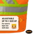thumbnail image 3 of Pioneer Hi Vis Reflective Adjustable Safety Vest for Men & Women For Traffic & Construction - ID & Phone Pockets - Orange, 3 of 7