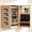 Oak, variant on Ktaxon Wall Mounted Mirrored Jewelry Cabinet Armoire Makeup Storage Organizer Wood Box, Pink