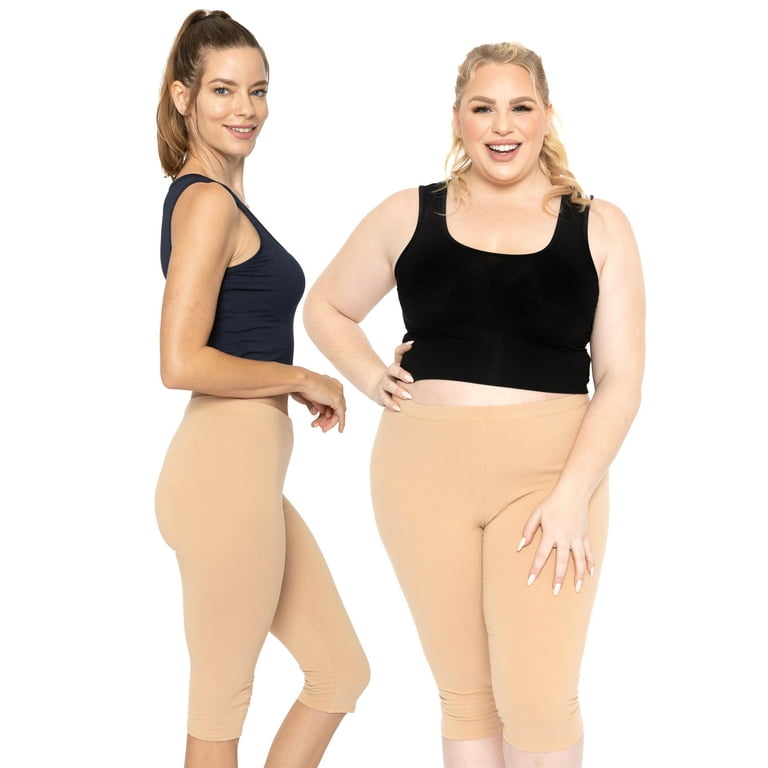 STRETCH IS COMFORT Women's Plus Size Knee & Full Length Leggings