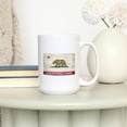 thumbnail image 3 of 15 fl oz Ceramic Mug, California, Love, Rustic California State Flag, Dishwasher & Microwave Safe, 3 of 5