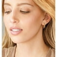 thumbnail image 4 of Spike Earrings for Women Huggie Hoop, Hypoallergenic S925 Sterling Silver Post 14K Gold Plated Dainty Spike Drop Dangle Huggie Earrings CZ Small Hoop Earrings Jewelry Gifts for Women, 4 of 5