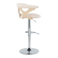 thumbnail image 6 of Gardenia Adjustable Bar Stool, Chrome Bar Stools, Bar Chairs, Swivel Bar Stools, Bar Stools Set of 2, 6 of 6