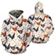 thumbnail image 2 of Sudadera con capucha de estilo hip hop para hombre y mujer, sudadera con estampado 3D de pollo, estilo Harajuku, informal, ropa de calle, 2 of 4