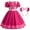 Dress+Headband, variant on Skye Costume Princess Dress with Headband for Girls Toddler Birthday Cosplay Outfits, 3-9Y