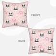 thumbnail image 3 of Susaid Cute Cartoon Panda Print Velvet Throw Pillow Covers Home Art Deco Pillowcase Square Pillow Case Cushion Cover for Bed Sofa Living Room Car Indoor and Outdoor-, 3 of 8