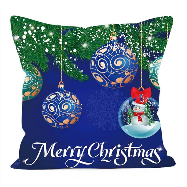 Christmas Cartoon Pillow Cover Decorative Digital Printing Pillow Cover Case Cushion Case Shell