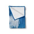 thumbnail image 2 of World Map Soft Flannel Fleece Throw Blanket, Graphic Design of Shaped Clouds in the Sky with Colors Nature Art Print, Cozy Plush for Indoor and Outdoor Use, 60" x 80", Blue Green White, by Ambesonne, 2 of 6