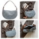thumbnail image 3 of Bolso Mezclilla Con Forma Media Diamantes Hombro para Mujer Hobo (celosía Ligera) Azul, 3 of 9