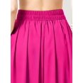 thumbnail image 5 of Womens Hot Pink Flowing Maxi Skirt A-Line Casual Solid Color, 5 of 5