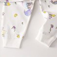 thumbnail image 5 of NOLDARES Toddler Baby Boy Fall Outfits 2 Piece Printed Long Sleeve Round Neck Sweatshirt Fleece Pants Casual Clothes Set Size:0-9 M,Purple, 5 of 5