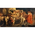 thumbnail image 2 of Peter Paul Rubens 14x10 Black Ornate Wood Framed Double Matted Museum Art Print Titled: The Coronation of Marie De Medicis, May 13, 1610, 2 of 5