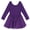 Purple, variant on renvena Kids Girls Long Sleeves Splice Mesh Ballet Dance Gymnastic Leotard Dress