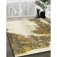 thumbnail image 3 of Ahgly Company Machine Washable Indoor Rectangle Abstract Vanilla Gold Area Rugs, 8' x 10', 3 of 7