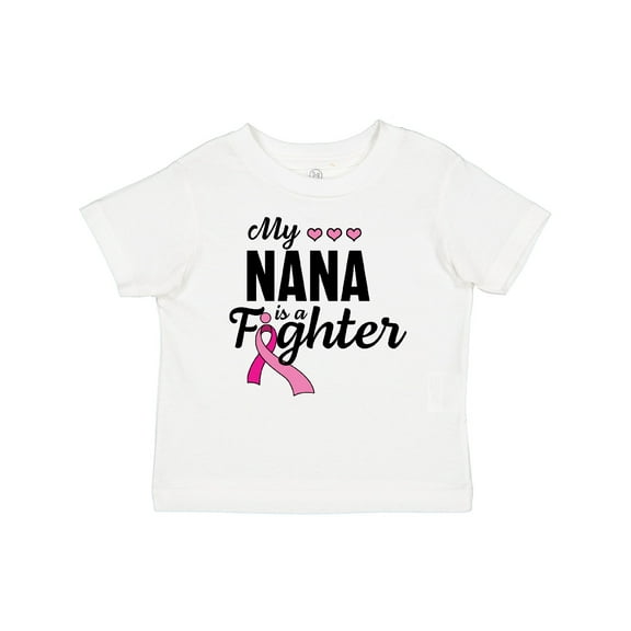 Inktastic Breast Cancer Awareness My Nana is a Fighter Boys or Girls Baby T-Shirt