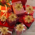 thumbnail image 6 of Uxcell 6.3" Artificial Flowers, 12 Pcs Shiny Artificial Fake Flower with Stems Crafts for Christmas, Gold, 6 of 7