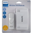 thumbnail image 3 of Philips Battery-Operated 2-Melody Doorbell Kit, White, 6.45in, DES1120W/27, 3 of 10