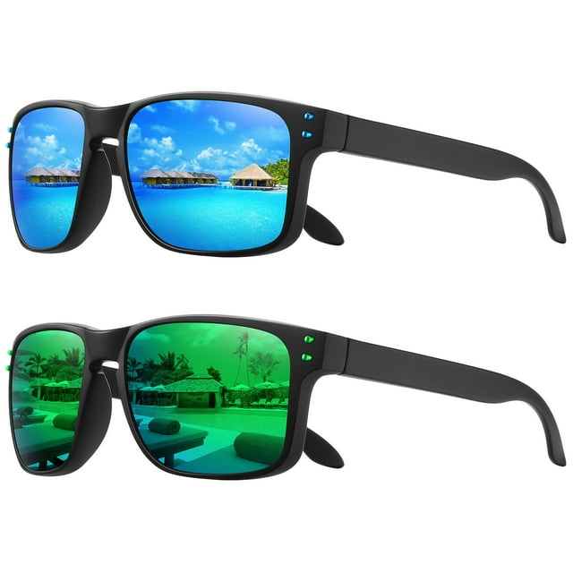 Gafas de Sol Polarizadas MEETSUN Protección UV400 Paquete de 2