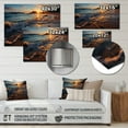 thumbnail image 4 of Designart "Beach Photo Sunset Charm V" Nautical & Beach Metal Wall Art Prints, 4 of 5