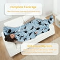 thumbnail image 6 of Catalonia Sherpa Wearable Fleece Throws Blanket with Sleeves and Large Pocket for Women Men, Super Soft Microplush Adult Wrap Full Body Blanket Robe for Lounge Couch, 6 of 7