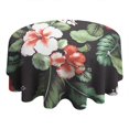 thumbnail image 4 of Pioneer Flower Floral Print Pattern Round Tablecloth 60"x60",Wrinkle Wipeable Table Cloth for Kitchen Dining Room Picnic Patio Party, 4 of 6
