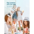 thumbnail image 5 of Reemix Electric Shaved Ice Machine, Adjustable Snow Cone Maker with Large Ice Bin, Portable Ice Crusher for Homemade Frozen Desserts and Party Drinks, White, 5 of 8