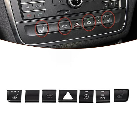 Ana Car Air Conditioner Button Trim Sticker For Mercedes For Benz For GLA X156 For CLA C117 For A Class W176 For B Class W24