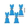 thumbnail image 2 of RKSTN Fabric Rabbit O Rnament 4Pcs Easter Bunny Cloth Easter Decorations Bunny Hanging Ornament Hanging Ornaments Bunny Decor Colors Style for Home Decoration, 2 of 5